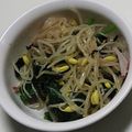 オリオバナ's cooksnap of when they made ほうれん草もやしワカメ海苔ナムル♪︎.