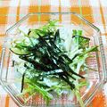 ﾁｲﾁｬﾝﾏﾏ's cooksnap of when they made 白だしde水菜と豆腐サラダ+しらす＊.