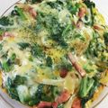 roll21's cooksnap of when they made 菜の花とベーコン☆ピザ風たまご焼き.