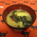 龍青空ママ's cooksnap of when they made ほっこり温まる♡さつま芋とわかめの味噌汁.