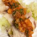クック3GU9HR☆'s cooksnap of when they made 豚しゃぶ巻き☆キムチだれ.