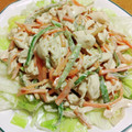 55才のおじさん's cooksnap of when they made 簡単！鶏ささみと野菜の酒蒸し。胡麻ソース.
