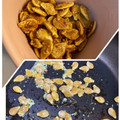 yu228's cooksnap of when they made 要らないおつまみ南瓜の種ペペロンチーノ風.