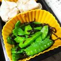 じゃぱんだ's cooksnap of when they made レンジで簡単☆絹さやの塩昆布ナムル。.