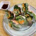 moripu's cooksnap of when they made 野菜もとれる！えびの生春巻き.
