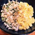 みなとのまんま's cooksnap of when they made ご飯があれば10分で!ネギ塩鶏そぼろ丼.