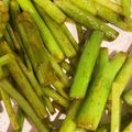 えりにゃん☆★☆★'s cooksnap of when they made 明日葉の茎 簡単キンピラ.