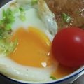 あゆたっくん's cooksnap of when they made ■簡単♪ベーコンエッグキャベツ丼ぶり■.