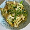 クックG0E9WV☆'s cooksnap of when they made スピード一品！ネギとしめじの卵とじ☆.