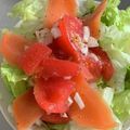 ひとりとみんな's cooksnap of when they made *トマト＆サーモンのレッドマリネサラダ*.