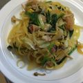 nyangomama's cooksnap of when they made ほうれん草とベーコンの和風パスタ♪.