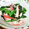 55ともちん's cooksnap of when they made 菜の花とカニカマの煮浸し.
