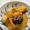 ♪ゆかたん♡'s cooksnap of when they made 里芋、大根、筍と厚揚げの味噌煮.