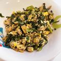 よち・ちーのすけママ's cooksnap of when they made 栄養満点☆大根の葉とサバ味噌炒め.