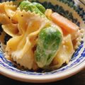タシー's cooksnap of when they made 芽キャベツとベーコンのクリームパスタ.