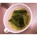 えむそん_'s cooksnap of when they made ワカメとほうれん草の中華風スープ.