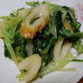 Ｅ食堂's cooksnap of when they made ちくわと水菜のからし酢醤油あえ.