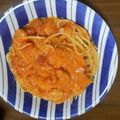 atom0725☆★'s cooksnap of when they made 海老のトマトクリームパスタ.