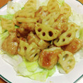 55才のおじさん's cooksnap of when they made れんこんととりもも肉の甘酢炒め.