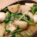 KannoPopo's cooksnap of when they made 低糖質★カブと鶏ひき肉の中華あんかけ.