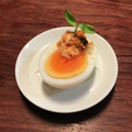 こつゆ514's cooksnap of when they made ゆで卵の鮭マヨ一味のせ♪.