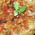 食卓旅行's cooksnap of when they made レンジで低カロ！野菜入りスペインオムレツ.