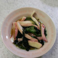 MUJIRUSI☆'s cooksnap of when they made イカとわかめときゅうりの酢の物.