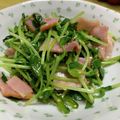 おかわりちょうだい♪'s cooksnap of when they made レンジ1分！豆苗のオイスターソース和え.
