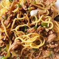 тakuмasa✩。's cooksnap of when they made ひき肉とオイスターソースの焼きそば.