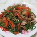 papepo☆'s cooksnap of when they made ＊青椒肉絲（チンジャオロース）＊.