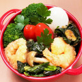 serafin's cooksnap of when they made 海老とほうれん草としめじのサッパリ炒め.