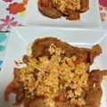 猫のミイヤ's cooksnap of when they made 生姜焼き用豚肉de豚キムチステーキ.