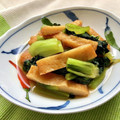 お料理ニャロメ's cooksnap of when they made ほっと美味しい~小松菜と薩摩揚げの煮物.