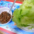 ゆうぼりん's cooksnap of when they made 肉そぼろのレタス包み★豚挽き肉で！.