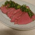 にゃんがす's cooksnap of when they made 58℃ローストビーフ低温調理 塩投入比較.