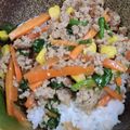 HSHG's cooksnap of when they made ランチに豚ひき肉で簡単ビビンバ丼^^.
