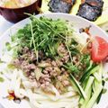 クックE662AA☆'s cooksnap of when they made ♪冷やし肉味噌うどん♪.