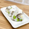 ゆづキッチン's cooksnap of when they made 枝豆　塩昆布　チーズのおにぎり♡.