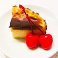 モモラッテ's cooksnap of when they made ♡プリン味のバスク風チーズケーキ♡.