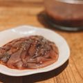 Yui_Tokari's cooksnap of when they made ほたるいかの沖漬け.