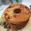 ちいあずき's cooksnap of when they made ココアマーブル米粉シフォンケーキ.