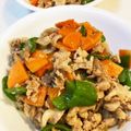 yu🐓's cooksnap of when they made 豚小間と人参・ピーマンの生姜炒め★お弁当.