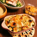ハチワレねこ's cooksnap of when they made ポテトとはんぺんのジェノベーゼチーズ焼き.