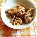 ﾁｲﾁｬﾝﾏﾏ's cooksnap of when they made 簡単～♪鶏むね肉とレンコンの速攻炒め.