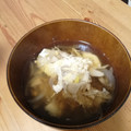 keroro's cooksnap of when they made 舞茸と卵の澄まし汁❀.