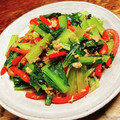 ちゃちゃまる26's cooksnap of when they made 【納豆のタレで】小松菜とツナの炒め物.