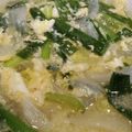 Ebi1783☆'s cooksnap of when they made 豆腐入り♫ニラの卵とじ味噌汁.