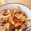 クック0ZRONM☆'s cooksnap of when they made オートミール牛とじ丼（他人丼）ダイエット.