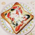 ネコかえる's cooksnap of when they made しらすトマト・トースト❀大葉の香り❀.
