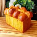 Miella's cooksnap of when they made 卵と牛乳たっぷりのふわふわホテル食パン.